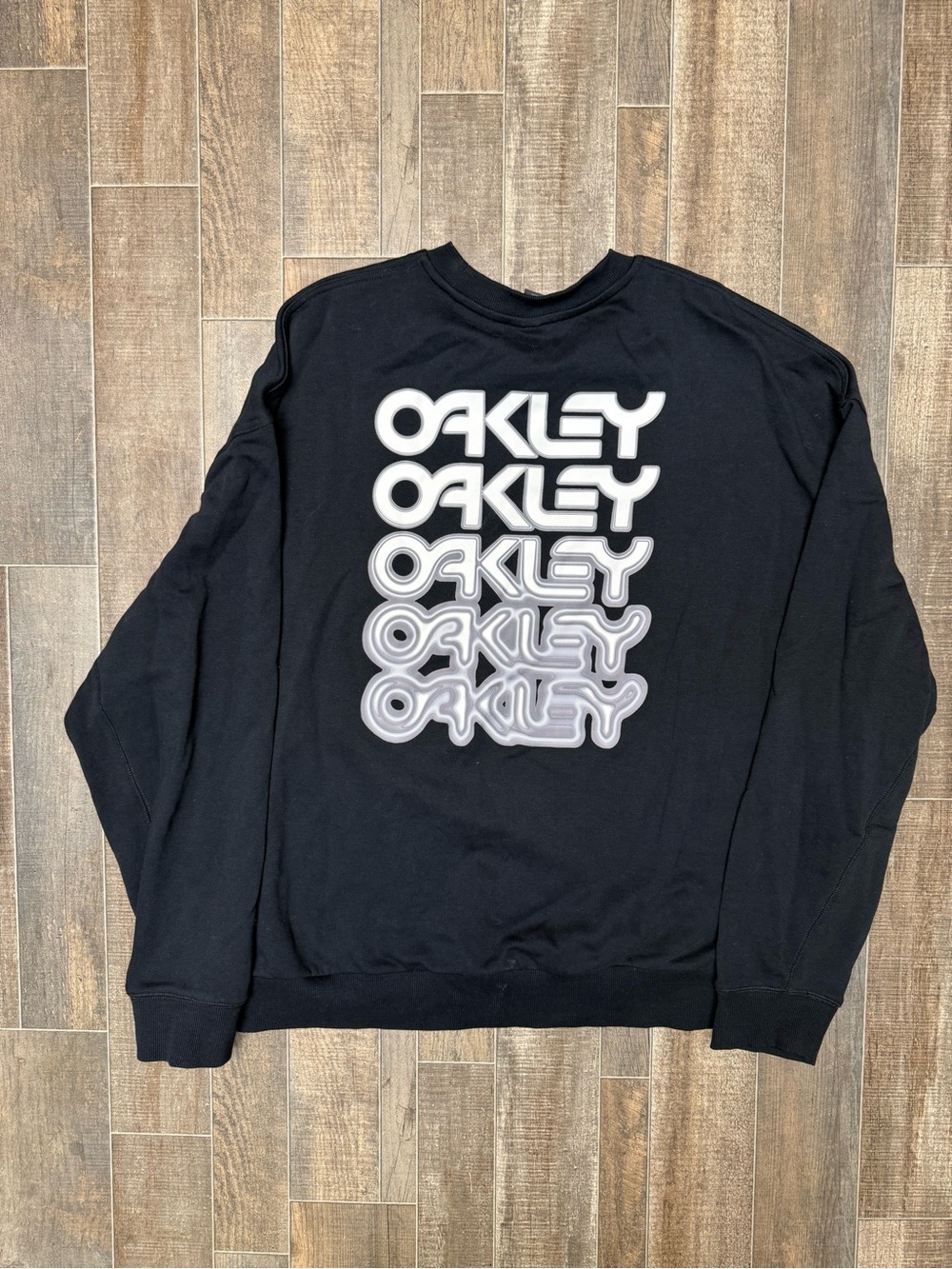 Oakley Black Oakley Sweater Transition Logo Boxy Fit
